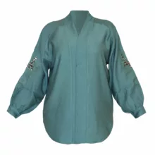 تونیک زنانه مدل پروانه رنگ سبز