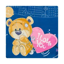 روکش لحاف مایکروفایبر آدنو مدل خرس کوچولو کد MC13 یک نفره سایز 220x160 سانتی‌متر