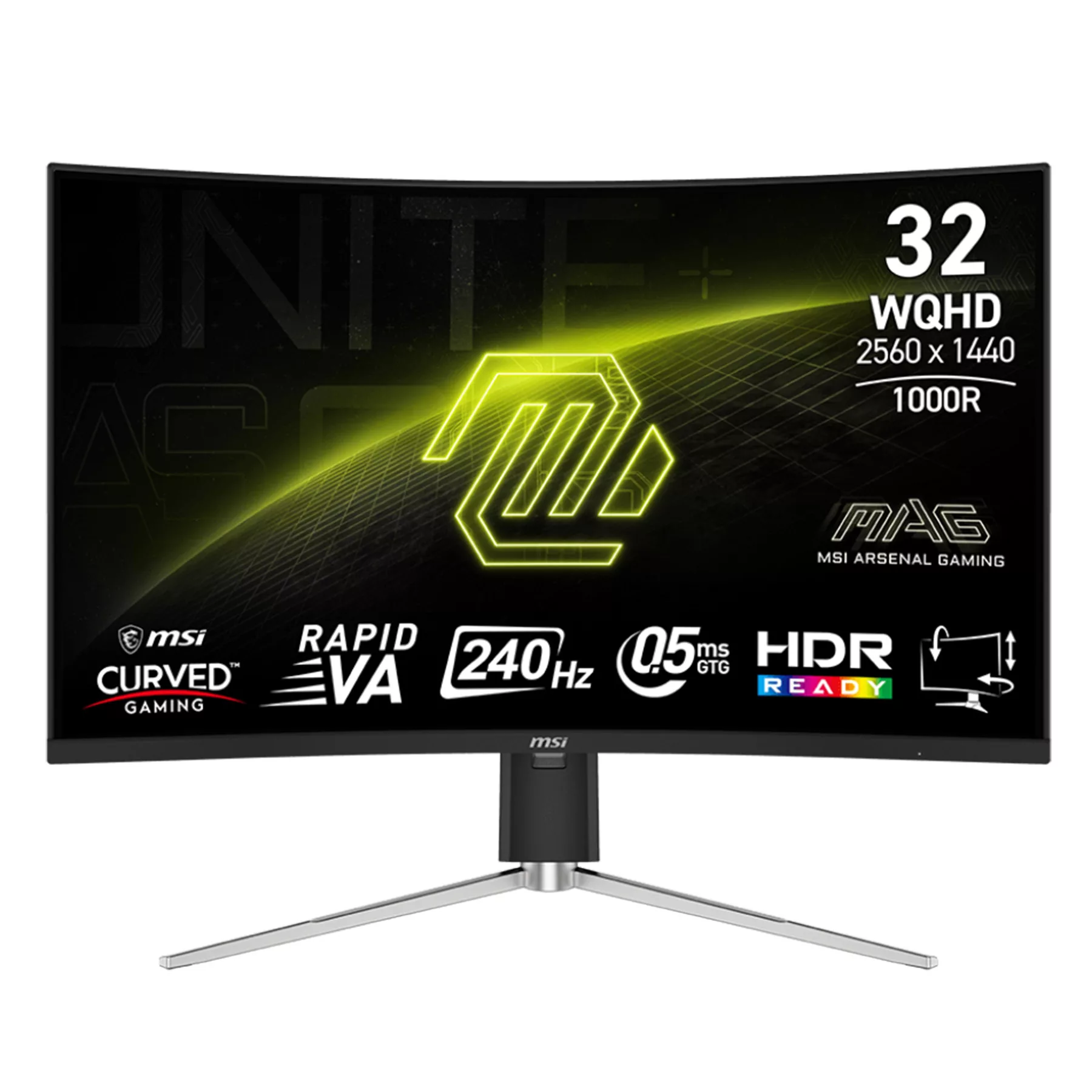 مانیتور خمیده گیمینگ 32 اینچ ام اس آی مدل MAG 325CQRXF E2