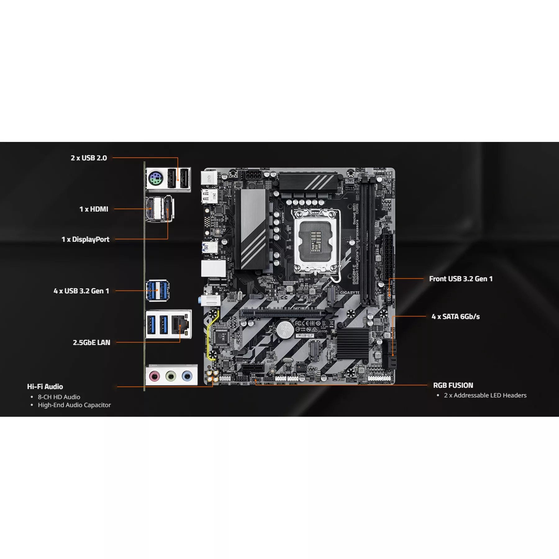 مادربرد گیگابایت مدل B860M E