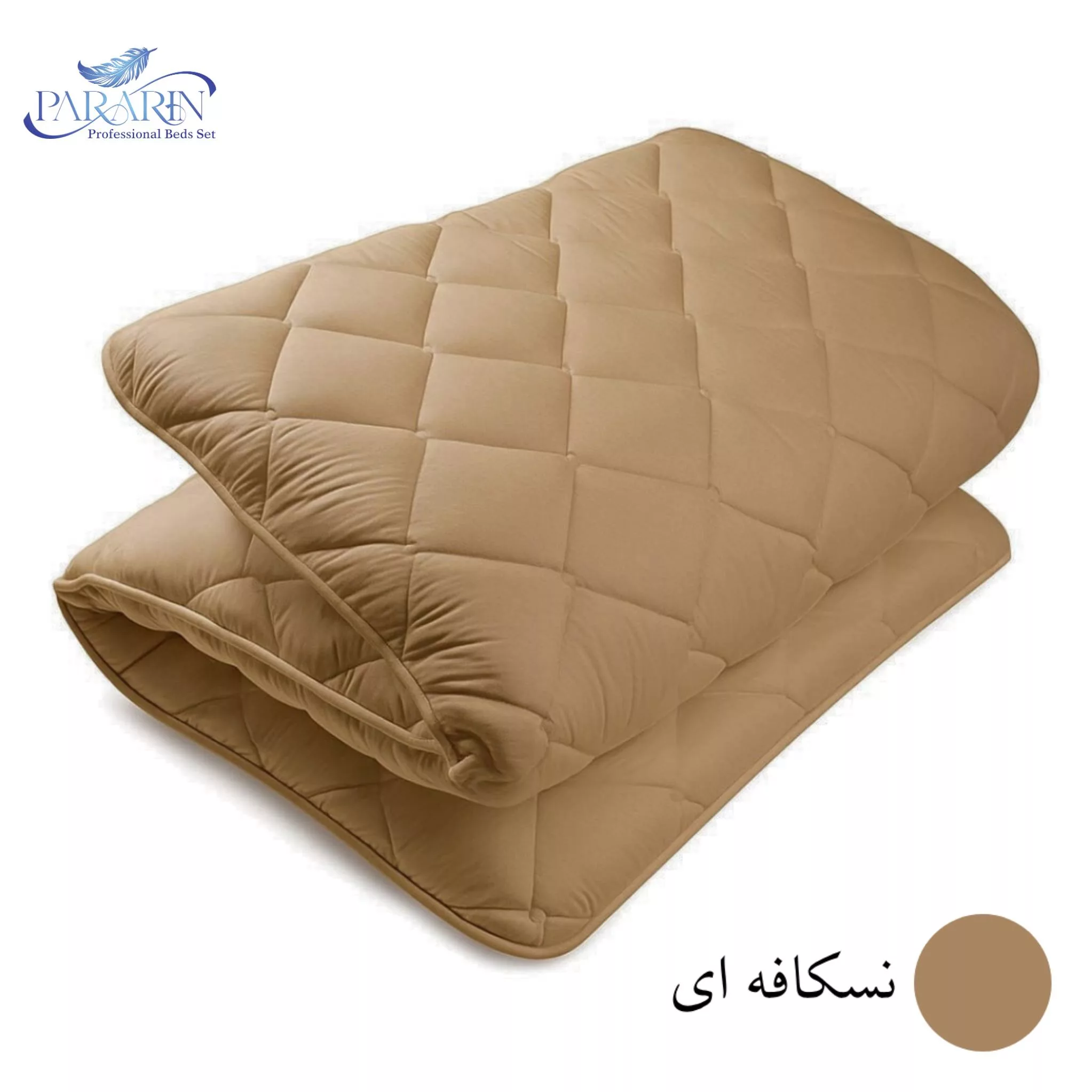 تشک مهمان پرارین مدل ساده دولایه 1 نفره سایز 95*195 سانتی متر