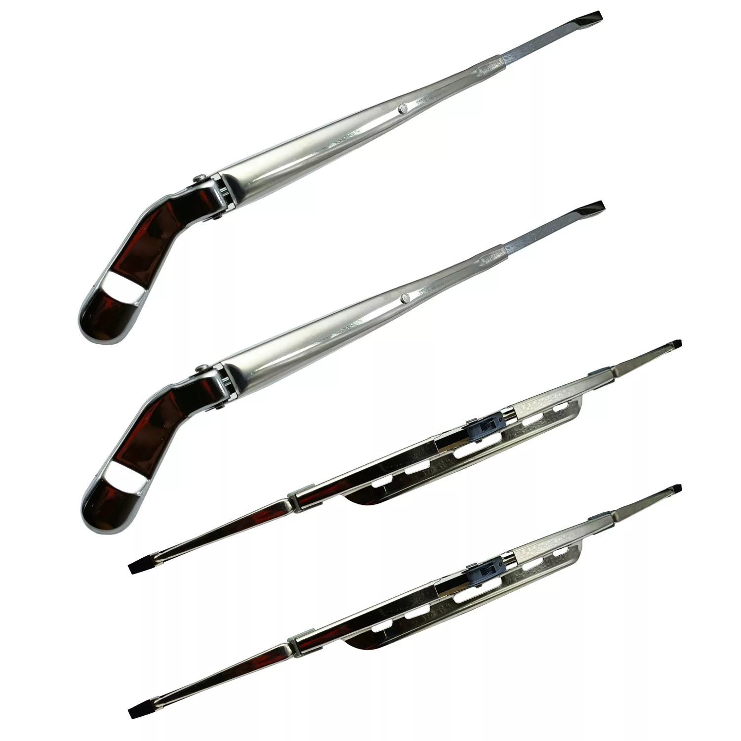 تیغه و بازویی  برف پاک کن خودرو مدل استیل کد DOUL-ST مناسب برای پراید بسته 4 عددی