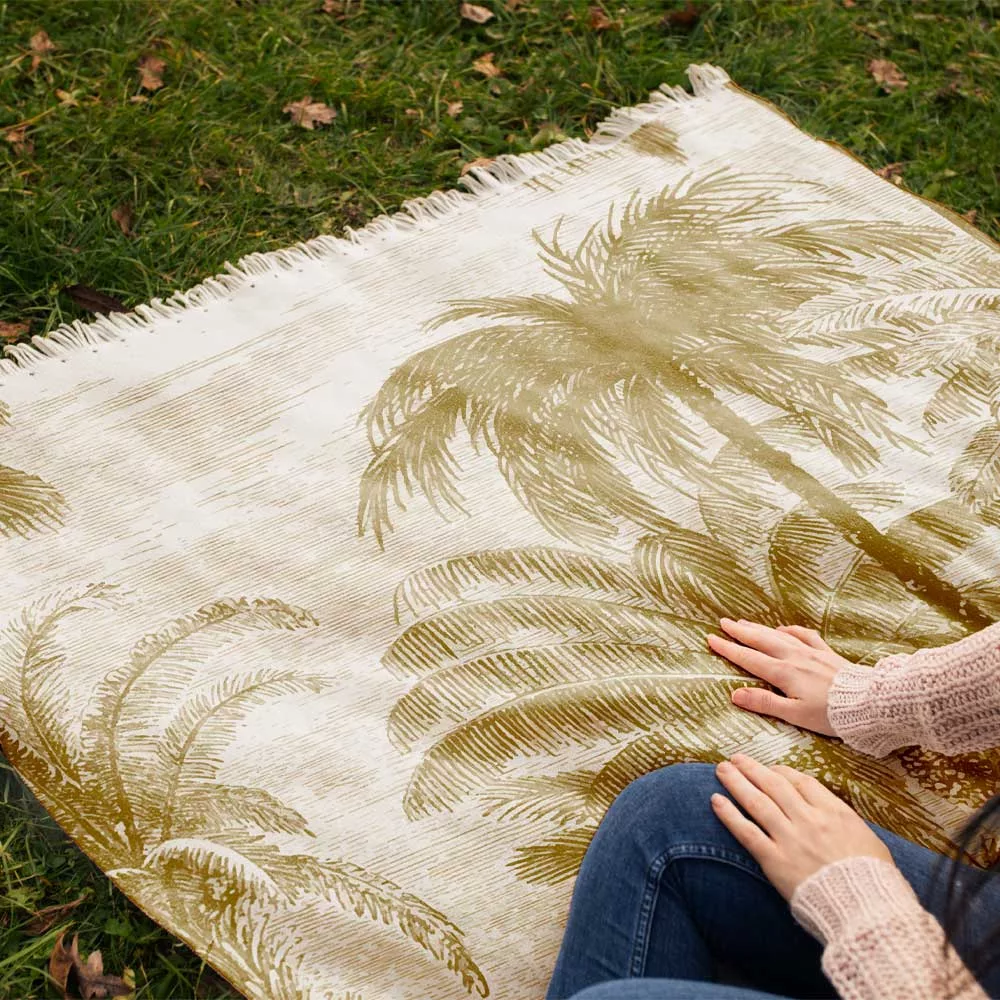 شال مبل طرح ببر کد H2SH1019 سایز 98x180 سانتی متر