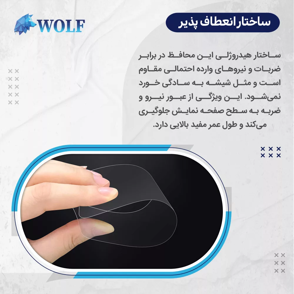 محافظ صفحه نمایش بلوکات ولف مدل Eye Care مناسب برای گوشی موبایل سامسونگ Galaxy A56