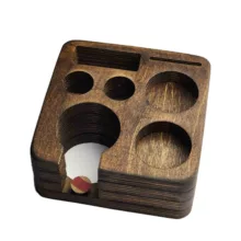 استند نگهدارنده تجهیزات قهوه مدل مربعی چوبی کد 58