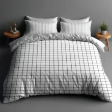 سرویس روتختی 2 نفر 6 تکه مدل چهارخونه