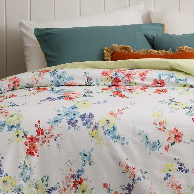 روکش لحاف پنبه انگلیش هوم مدل Sprig Vanity یک نفره سایز 220x160 سانتیمتر