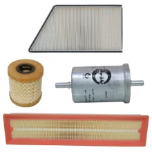 فیلتر هوا خودرو سرکان مدل SF1223 به همراه فیلتر روغن و فیلتر کابین و فیلتر بنزین