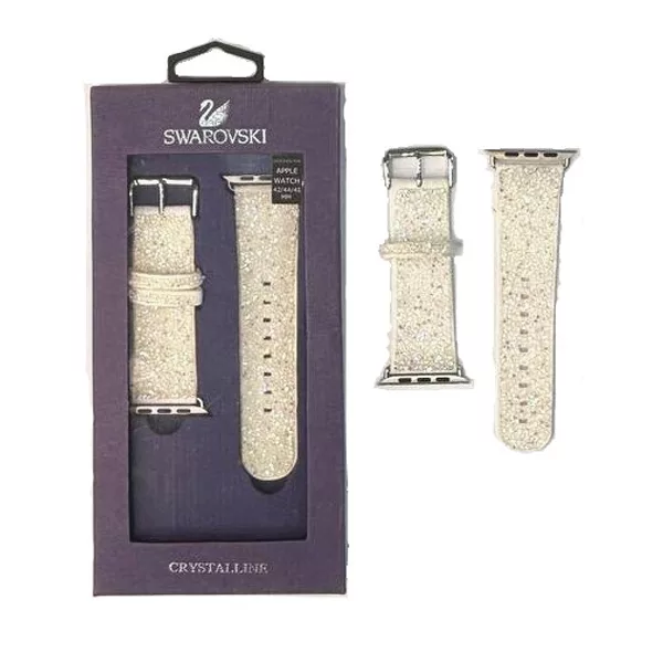 بند سواروسکی مدل Crystalline مناسب برای اپل واچ 41/42/44/45/49 میلی متری