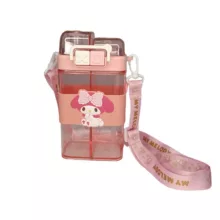 قمقمه آب طرح دو مخزنه مدل کرومی طرح ملودی گنجایش 0.5 لیتر