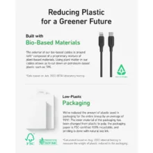 کابل تبدیل USB Type-C به لایتنینگ مدل A80B5 طول 0.9 متر