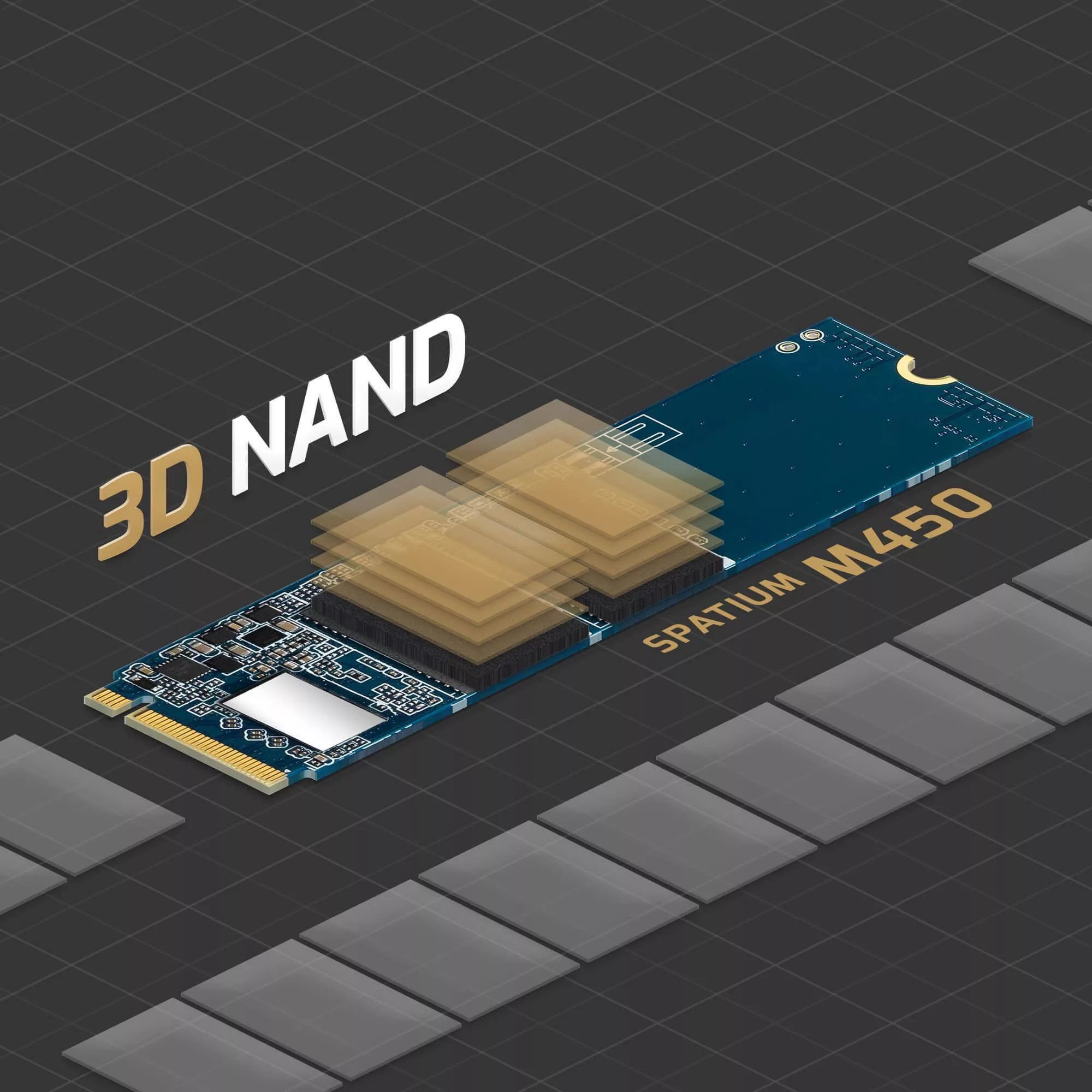 اس اس دی اینترنال PCIe 4.0 ام اس آی مدل SPATIUM M450 PCIe 4.0 NVMe M.2 ظرفیت 500 گیگابایت