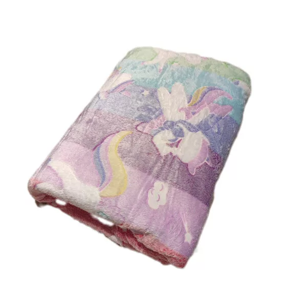 پتو مسافرتی 2 نفر مدل تک شاخ رنگین کمانی سایز 200x210 سانتی‌متر