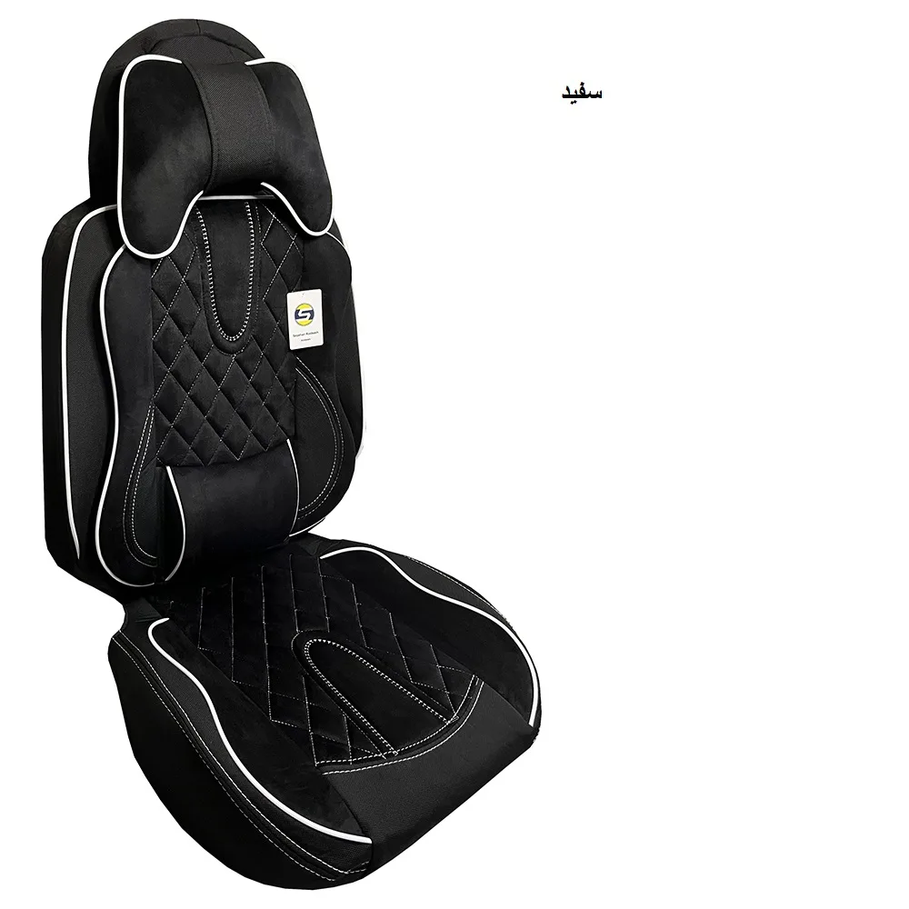 ست کامل روکش صندلی خودرو سپاهان روکش مدل Aoudi-6000 مناسب برای پراید صبا