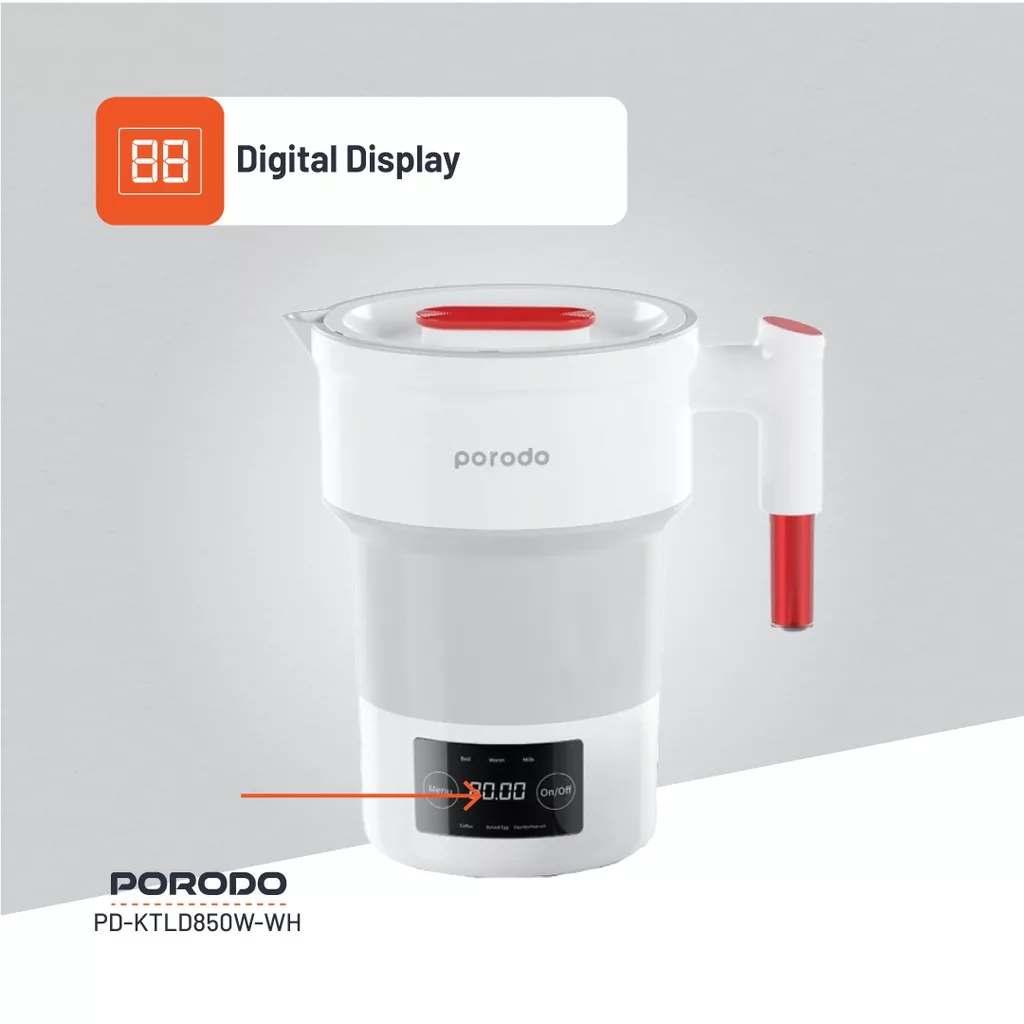 کتری برقی پرودو مدل PD-KTLD850W-WH گنجایش 0.6 لیتر