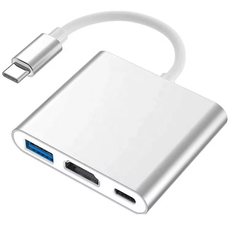 مبدل USB-C به USB-C / USB 3.0 / HDMI 4K مدل Adapter 3 in1