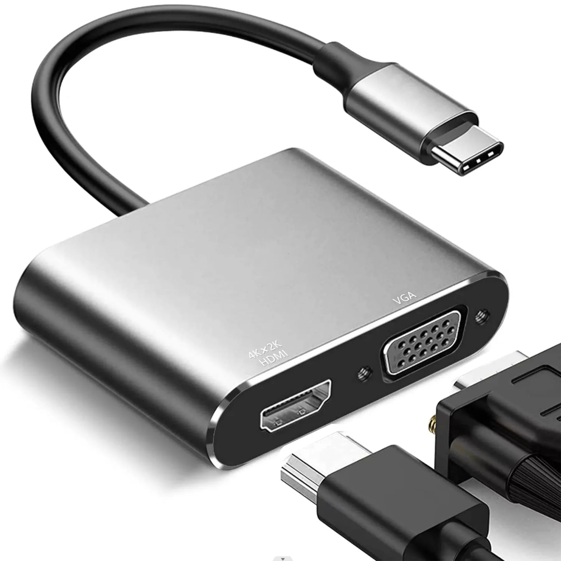 مبدل USB-C به HDMI/VGA مدل DJ61316