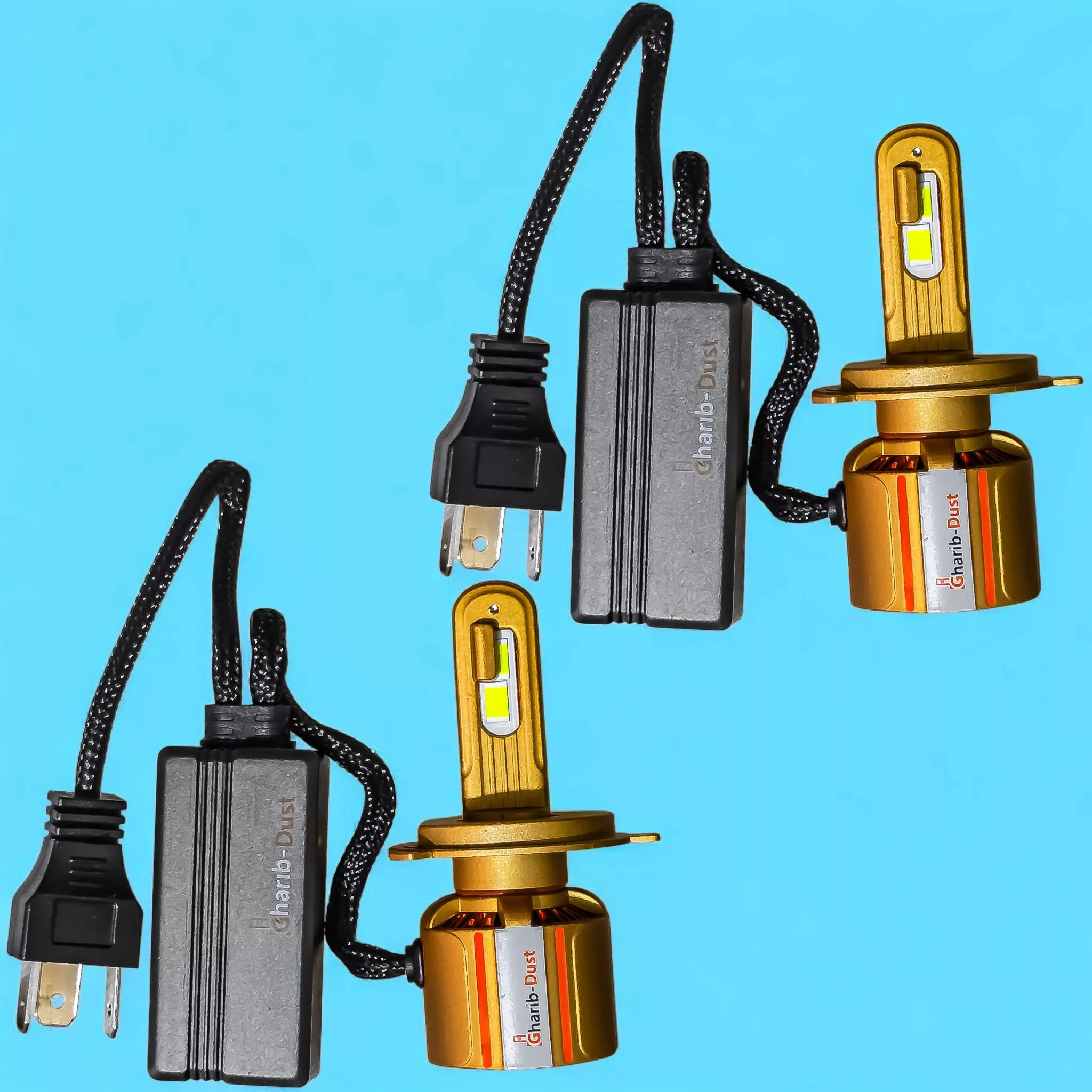 لامپ نور پایین و نور بالا چراغ جلو تک حالته بست یدک مدل یخی کد X19 پایه H4 مناسب برای پراید ۱۳۱، ۱۴۱، ۱۵۱ بسته ۲ عددی