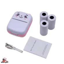 پرینتر لیبل زن ناب سل مدل پرتابل کد PIN01 به همراه سه عدد رول کاغذی