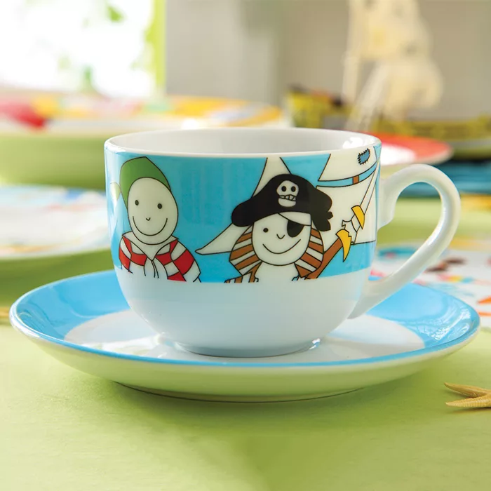 سرویس غذا خوری 5 پارچه کودک چینی زرین ایران سری ایتالیا اف مدل Payret درجه عالی