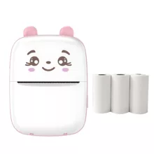 پرینتر لیبل زن ناب سل مدل پرتابل  کد PIN01 به همراه سه عدد رول کاغذی