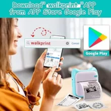 پرینتر لیبل زن ناب سل مدل پرتابل حرارتی شارژی گوش دار کد NAAB-BL00222