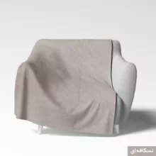 شال مبل شاران هوم مدل مخملی طرح راه راه سایز 150×170 سانتی متر