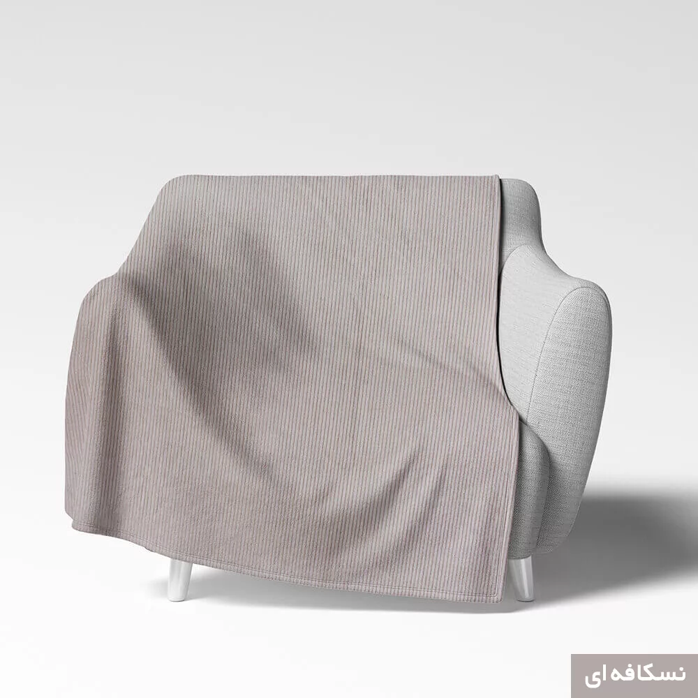 شال مبل شاران هوم مدل مخملی طرح راه راه سایز 250×170 سانتی متر