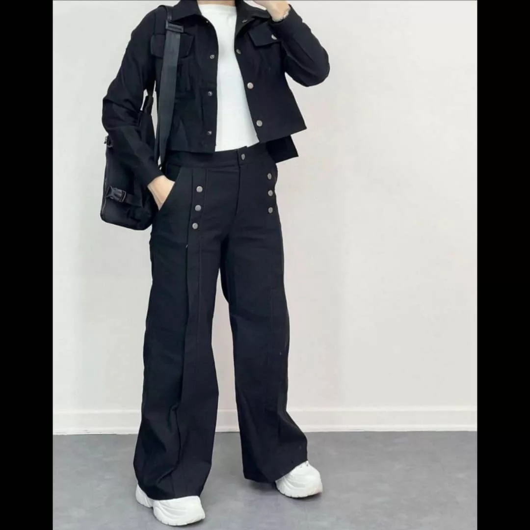 ست کت و شلوار زنانه مدل کارگو بنگال