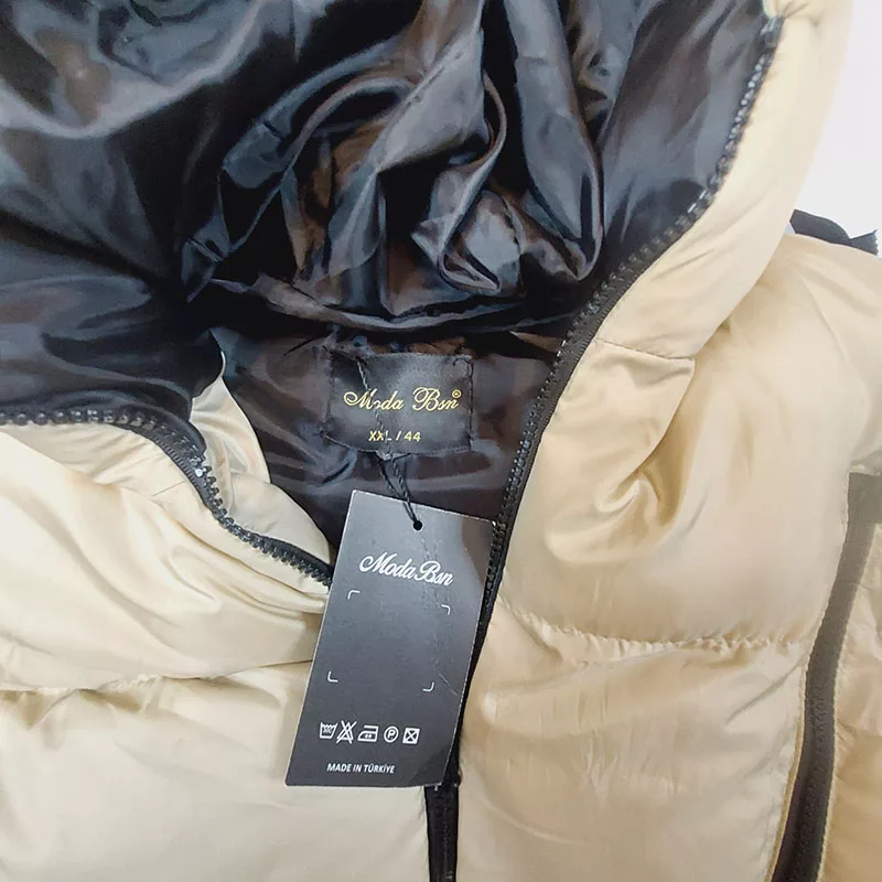 پافر زنانه مدا بیر مدل کلاه دار