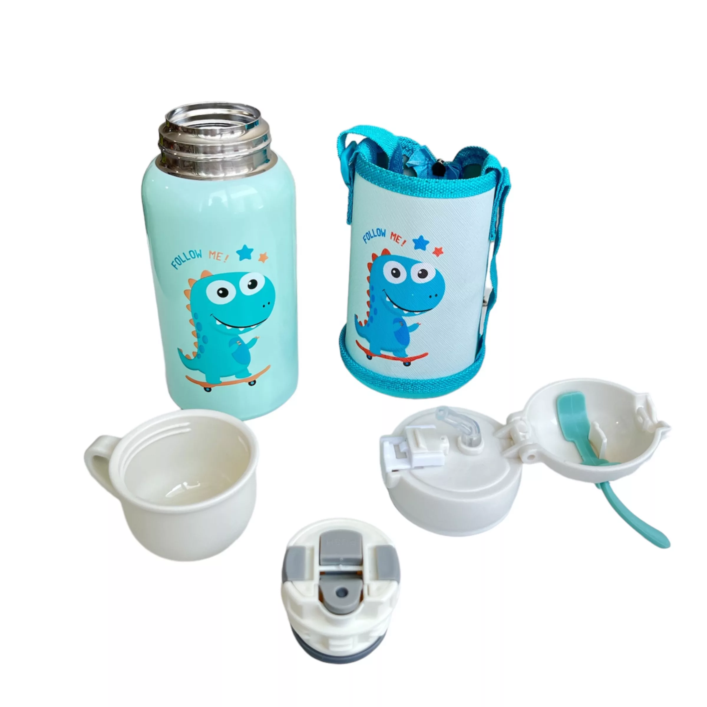 فلاسک کودک مدل دایناسور کد VT2726 گنجایش 0.5 لیتر