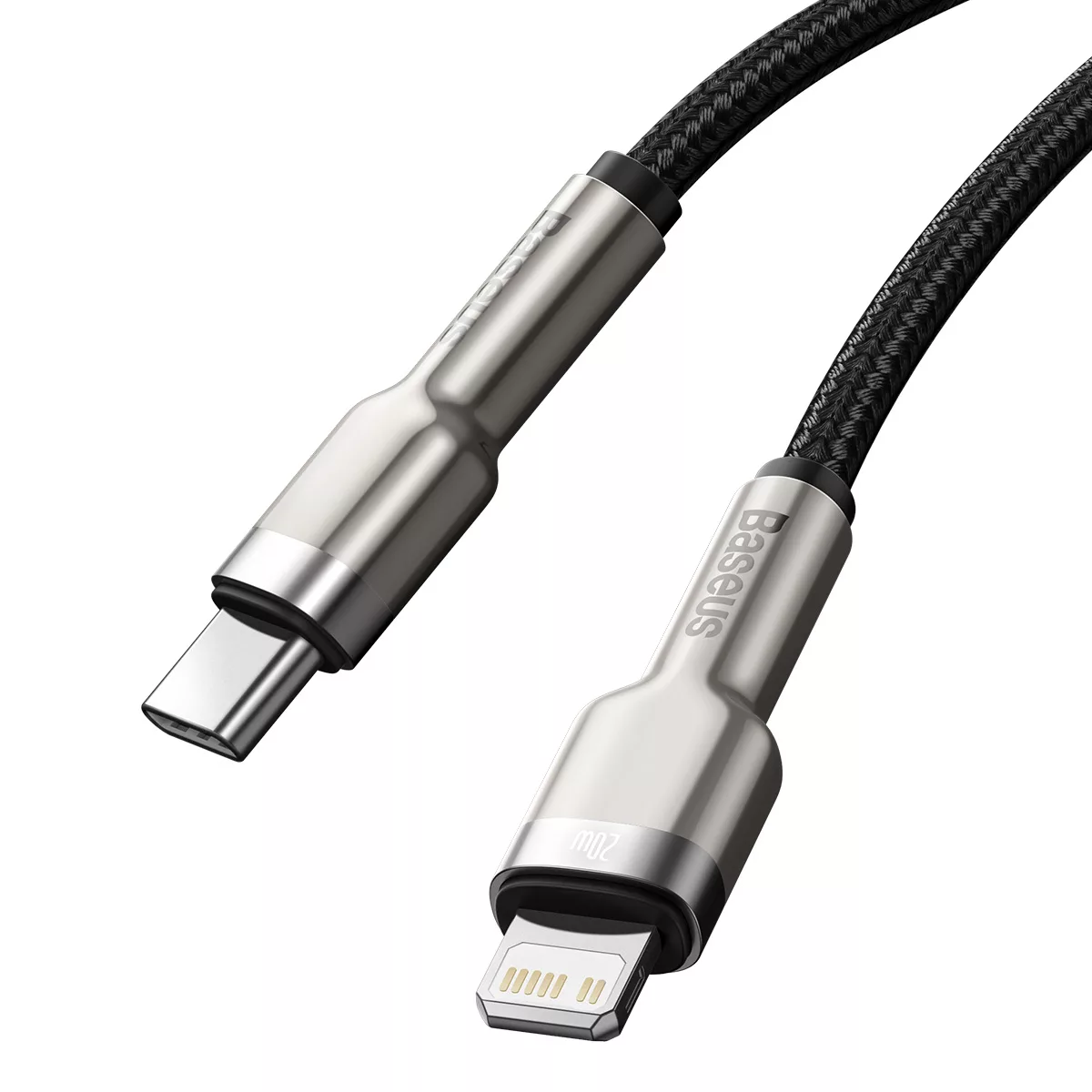 کابل تبدیل USB-C به لایتنینگ باسئوس مدل Cafule series metal data cable PD طول 2 متر