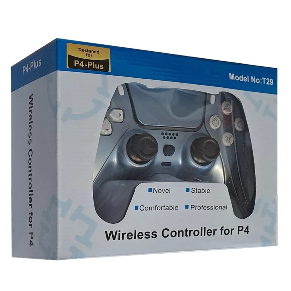 دسته بازی پلی استیشن 4 طرح تک رنگ مدل wireless controller T29