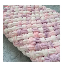 شال مبل وتخت طرح پافی سایز 100×90 سانتی متر