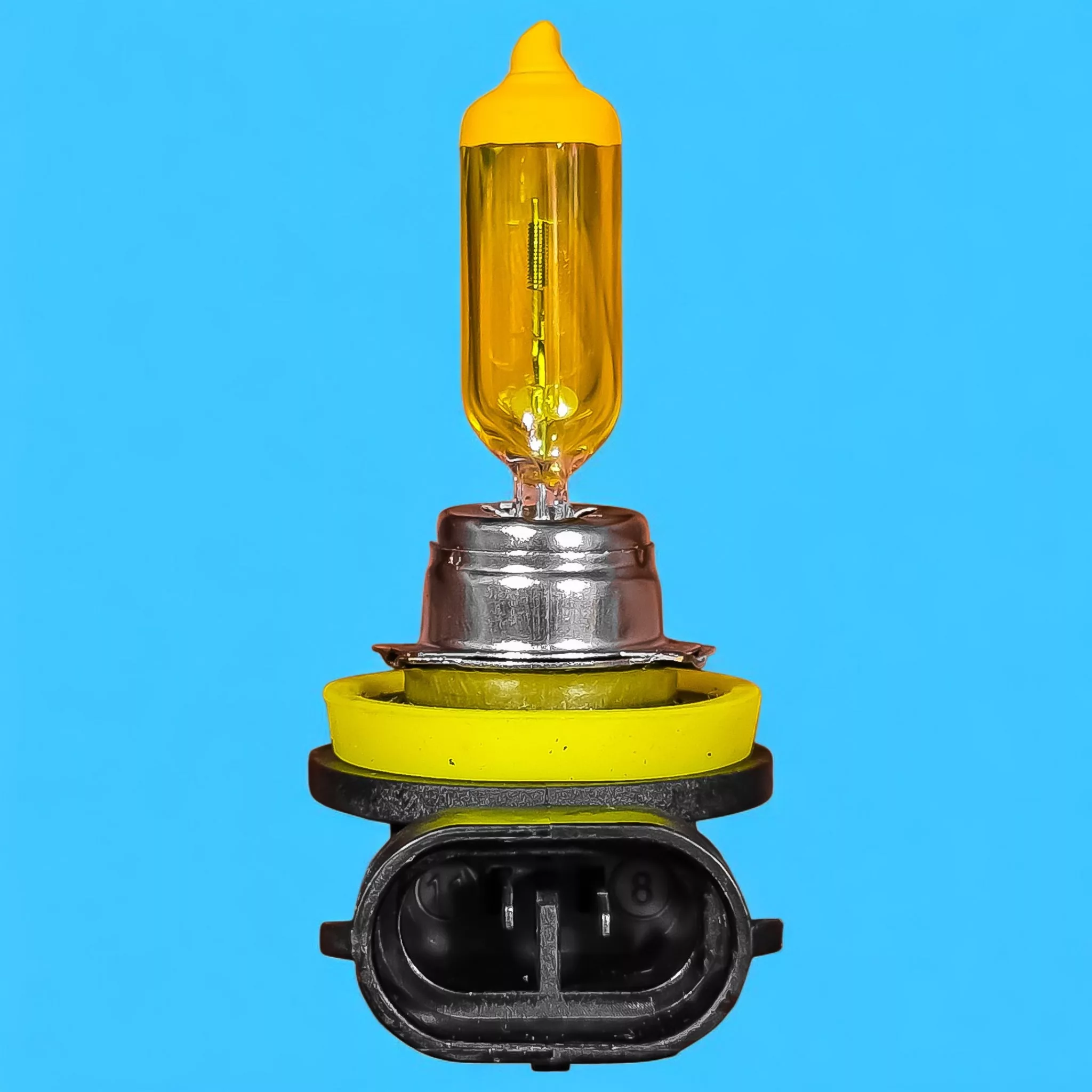 لامپ مه شکن چراغ جلو تک حالته بست یدک مدل Limo.YLW پایه H11 مناسب برای MG 550 بسته ۲ عددی