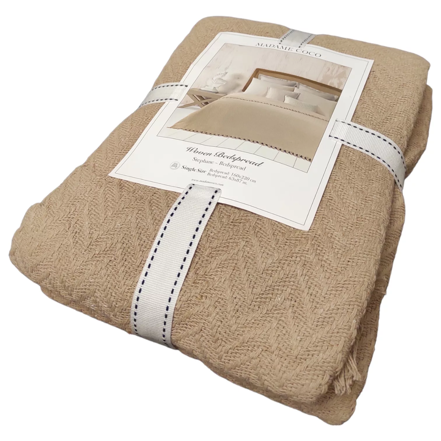 روتختی مادام کوکو مدل Stephane Bej Yatak Ortusu دو نفره سایز 240×220 سانتی متر