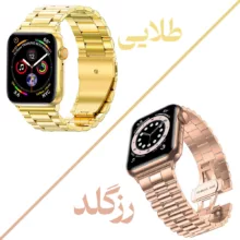 بند گوف مدل Stainless 5Bead مناسب برای اپل واچ Ultra 49mm
