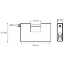 قفل کتابی کهن مدل هیدرودیسکی کد 85