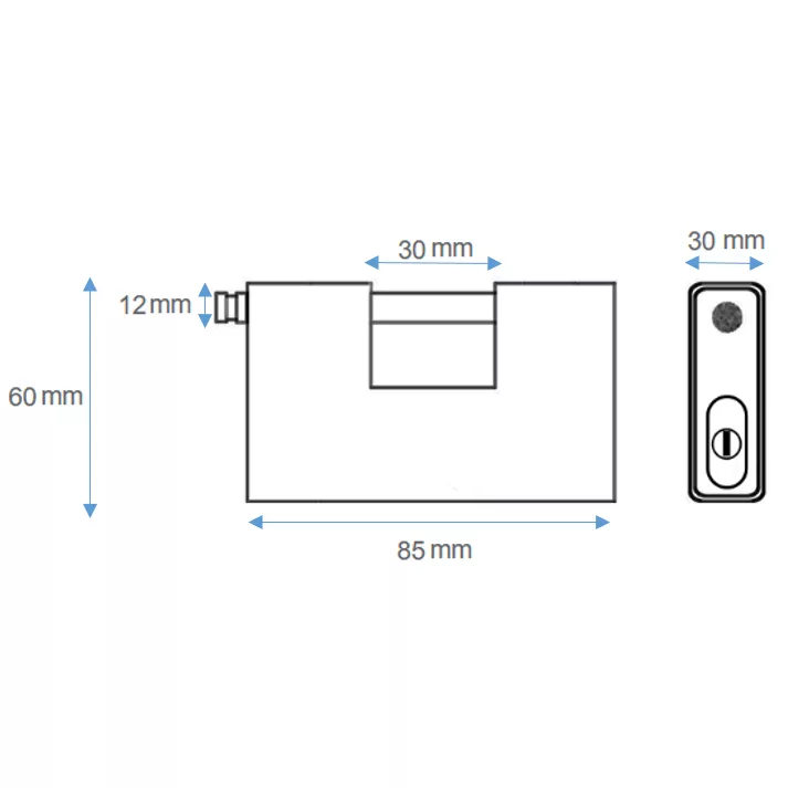 قفل کتابی کهن مدل هیدرودیسکی کد 85