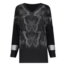 تونیک آستین بلند زنانه مدل تمام نگین 61