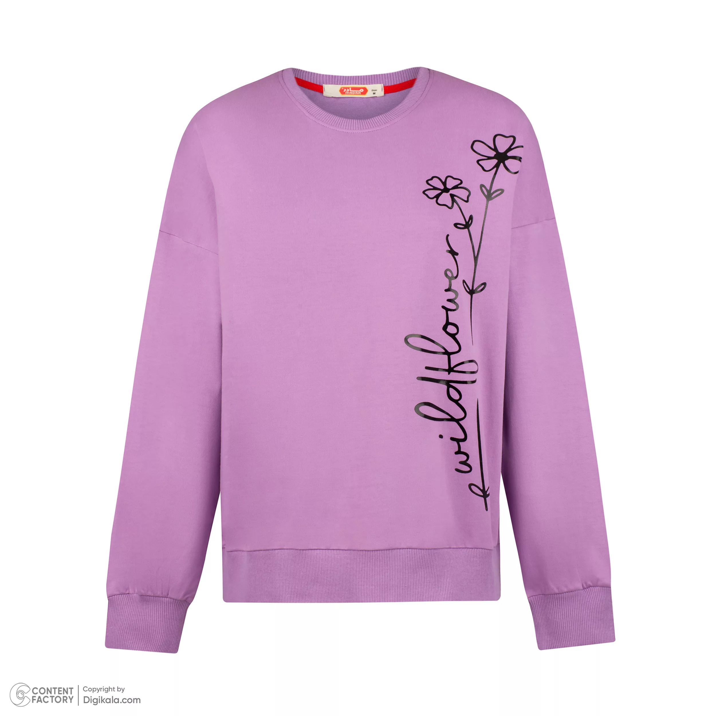 سویشرت زنانه مادر مدل هانا رنگ بنفش