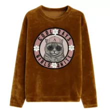 سویشرت زنانه مدل پشمی گربه 63