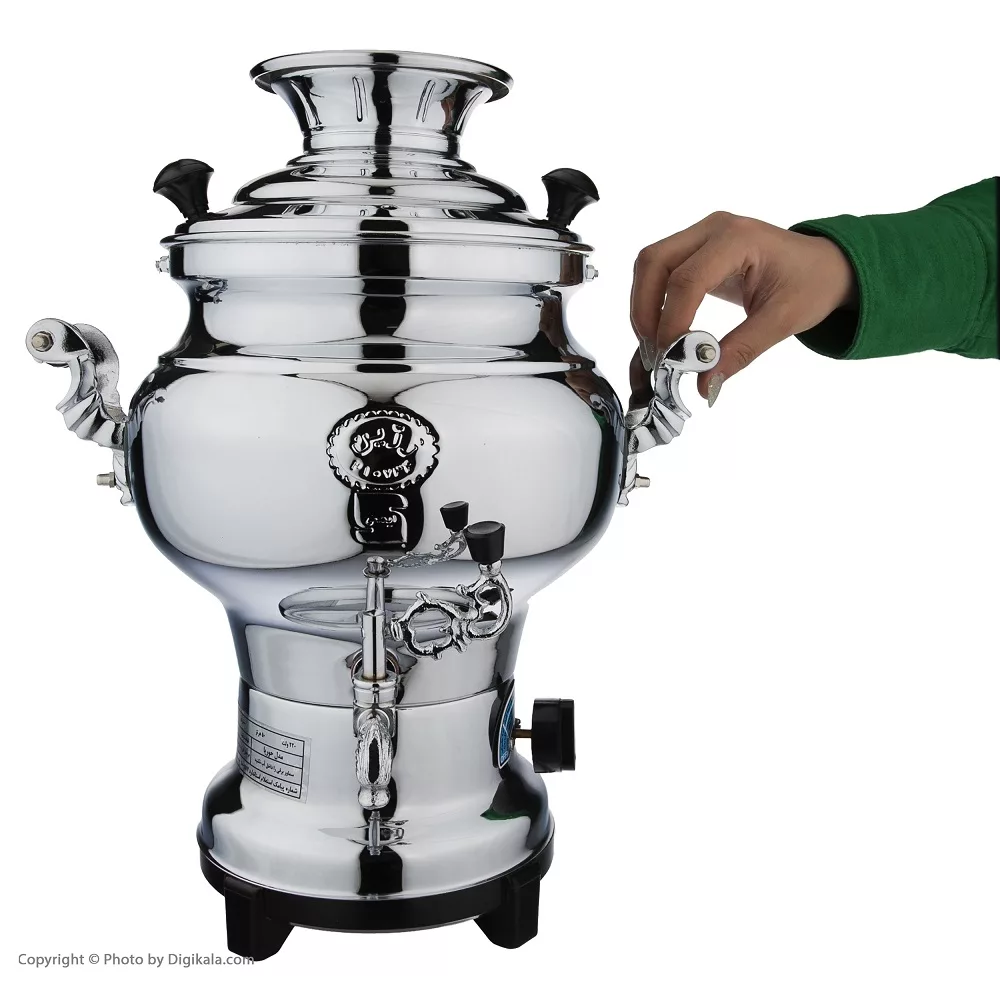 سماور برقی زرین مدل حوریا ظرفیت 6 لیتر