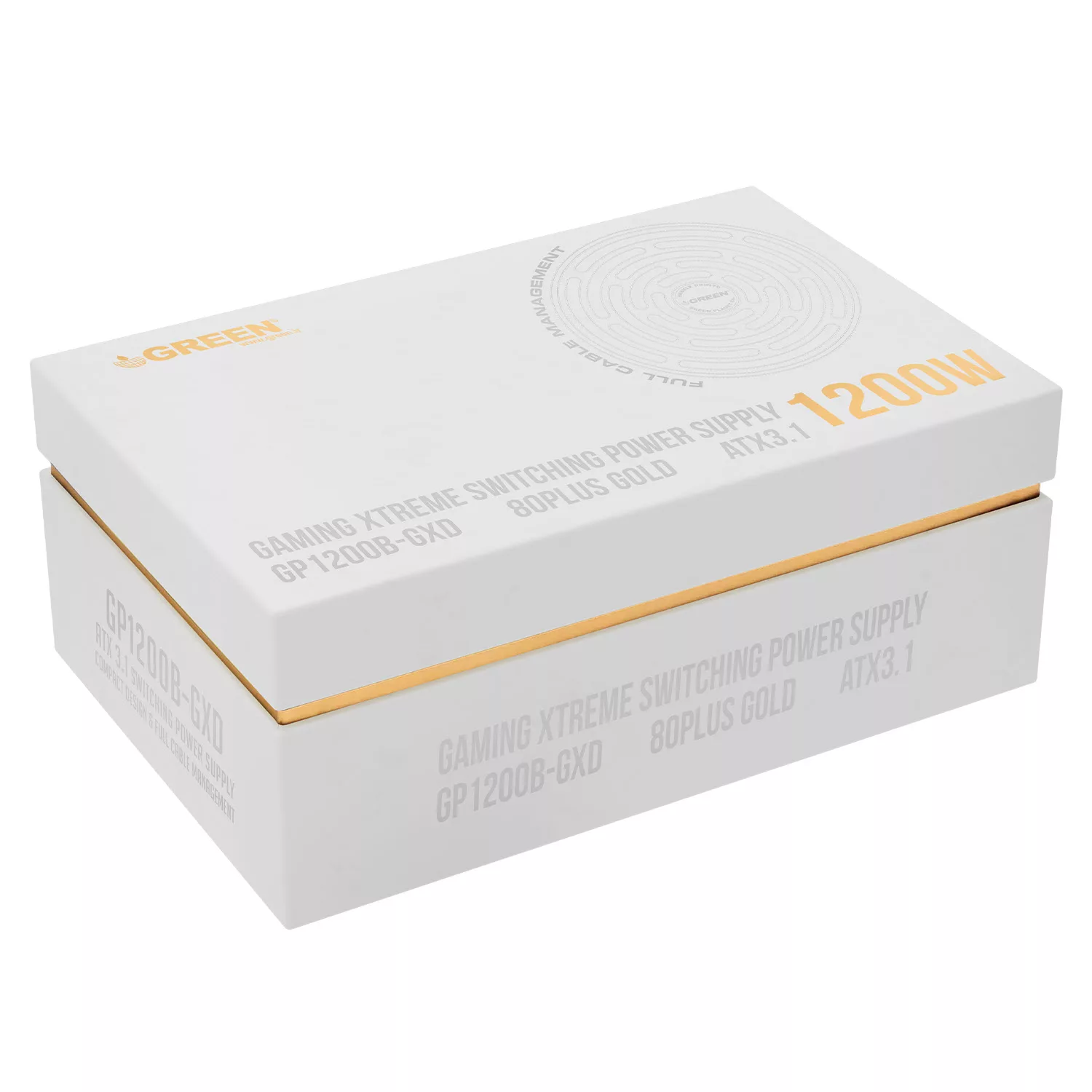 منبع تغذیه کامپیوتر 1200W وات گرین مدل GP1200B-GXD White (ATX 3.1)
