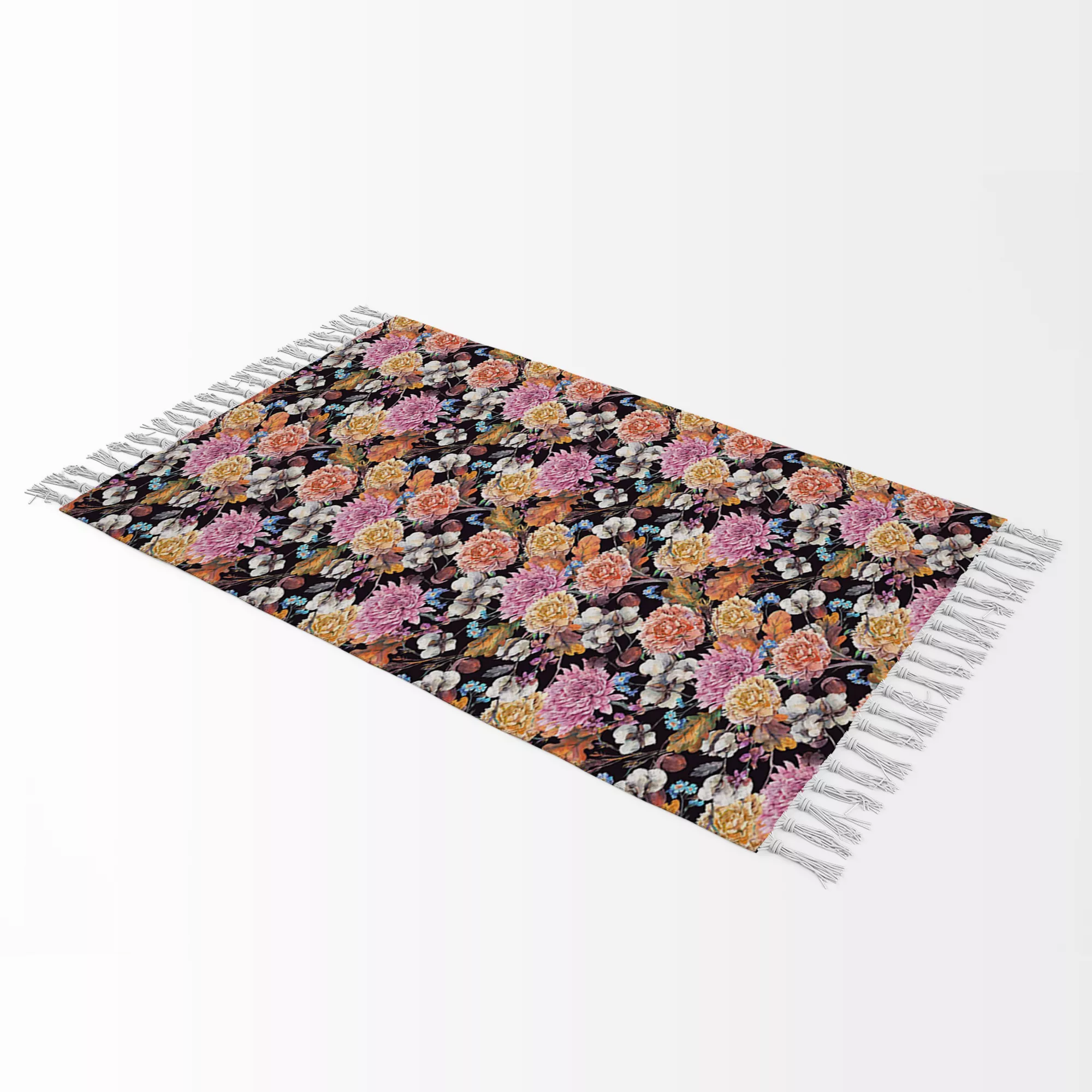 شال مبل بارمان دکور طرح گلستان کد 30 سایز 98x180 سانتی متر