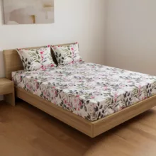 سرویس ملحفه 2 نفر 3 تکه آدنو مدل گلسار کد FI48