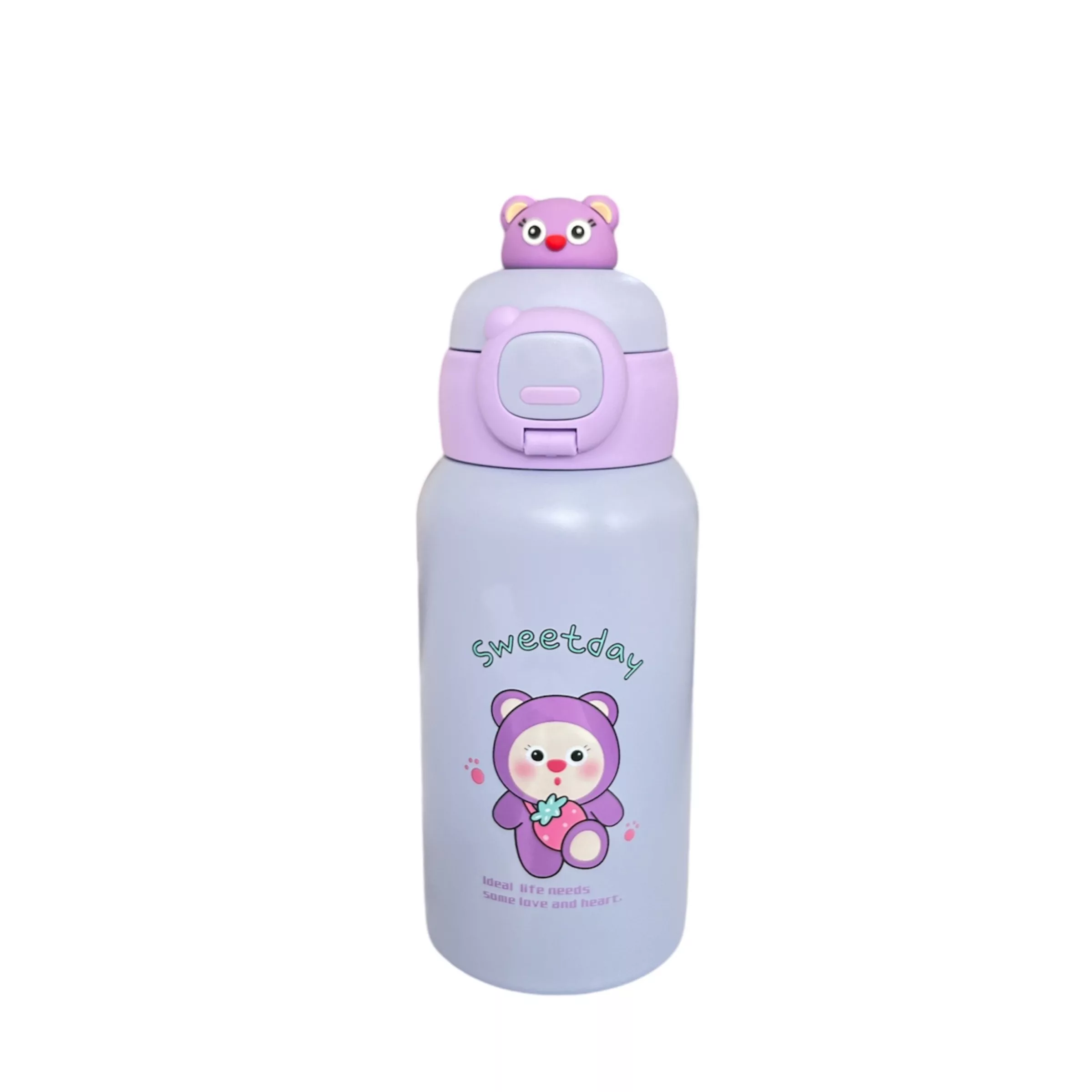 فلاسک کودک دو درب مدل تدی کد VT2721 گنجایش 0.5 لیتر