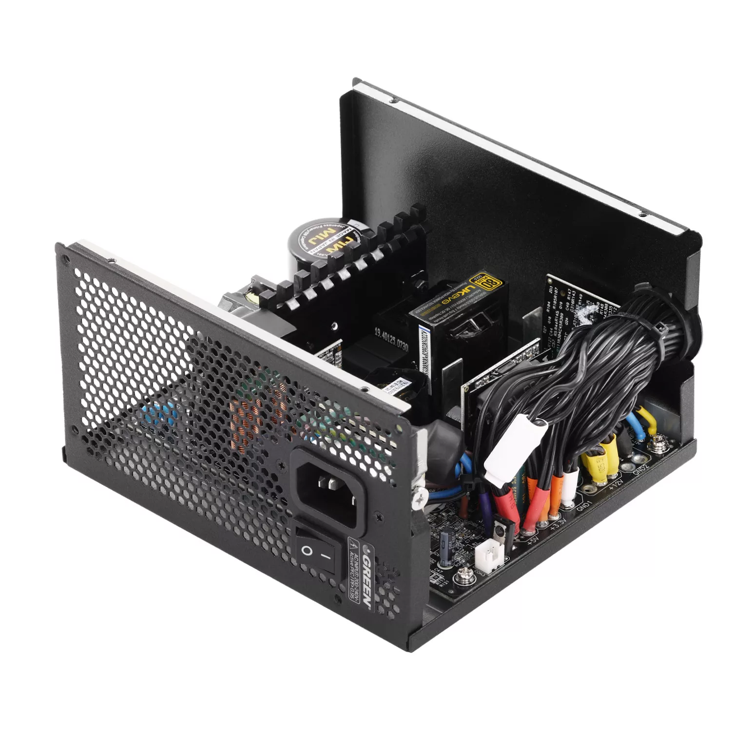 منبع تغذیه کامپیوتر 600W وات گرین مدل GP600A-UK EVO V3.1 (ATX 3.1)