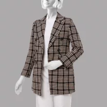 پالتو زنانه ریسانی مدل 5149 رنگ کرم