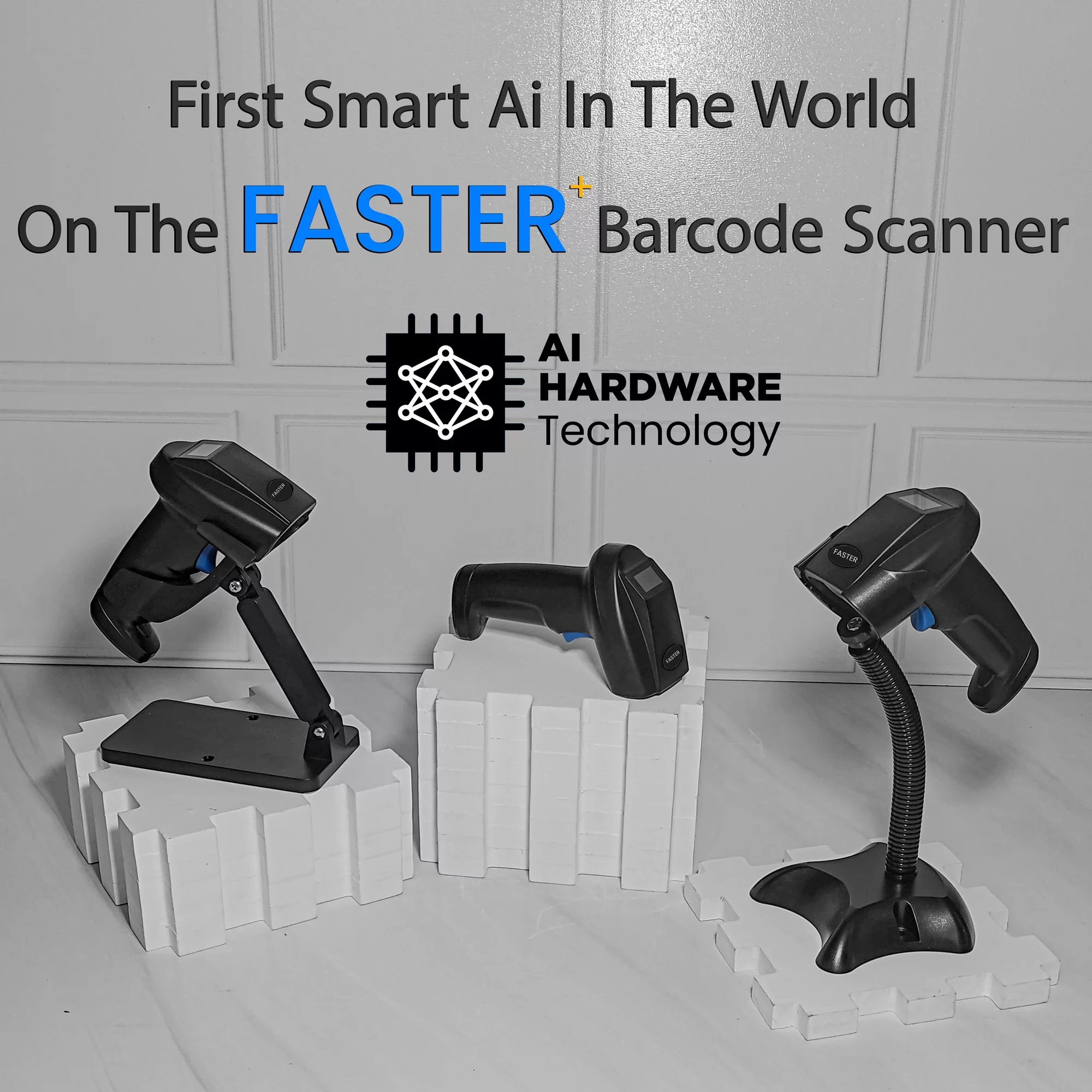 بارکد خوان سه بعدی فستر مدل Ultra Power کد Ai-V4 به همراه پایه
